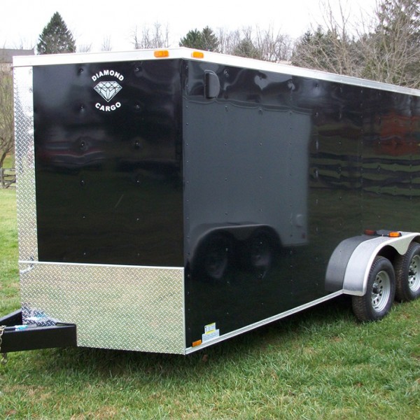 7′ x 16′ Tandem Axle V Nose Cargo Trailer – Guaranteed Lowest Prices on ...